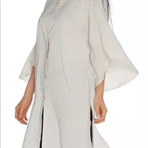 Classy Long sleeve button front tunic w/side slits - Picture 3 of 3